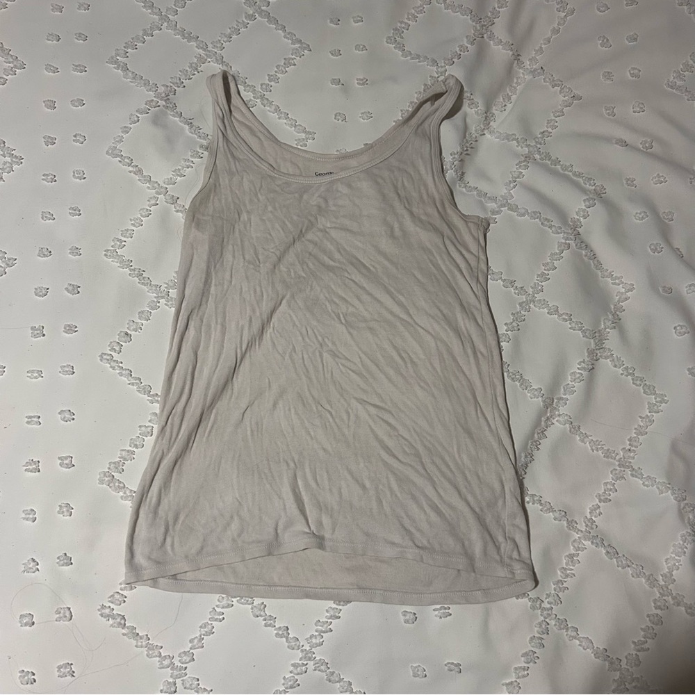 white tank top